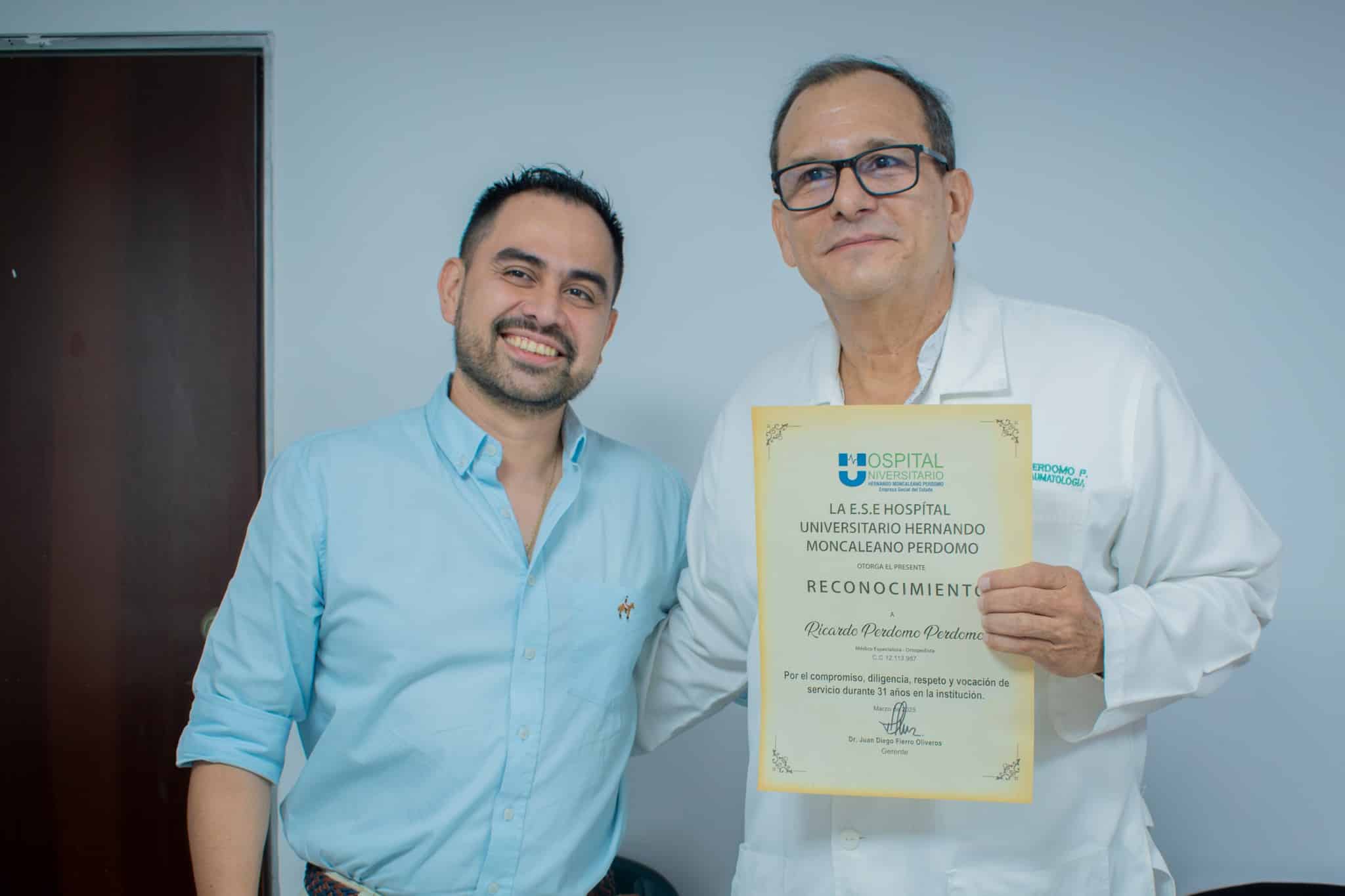 Buen viento y buena mar al doctor Ricardo Perdomo Perdomo